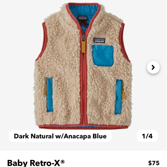 Patagonia Other - Patagonia Retro-X fleece infant vest